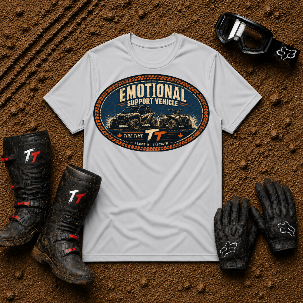 T-Shirt — "Emotional Support Vehicle" Vintage Off-Road Graphic Tee