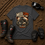Dark heather grey Mud Life Chose Me off-road lifestyle tee — Tire Time Offroad