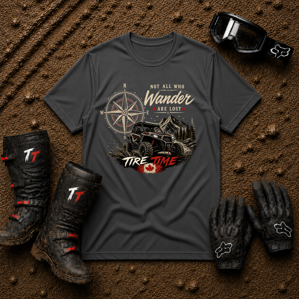 Not All Who Wander Are Lost – Tire Time Tee