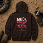 Mud & Mascara Hoodie in Dark Chocolate brown - women's off-road pullover with warm fleece lining for trail riders