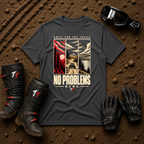 Dark heather grey No Problems Here ATV/UTV t-shirt — Tire Time Offroad