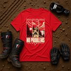 Red No Problems Here ATV/UTV t-shirt — Tire Time Offroad