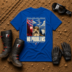 Royal blue No Problems Here ATV/UTV t-shirt — Tire Time Offroad