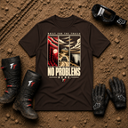 Dark chocolate No Problems Here ATV/UTV t-shirt — Tire Time Offroad