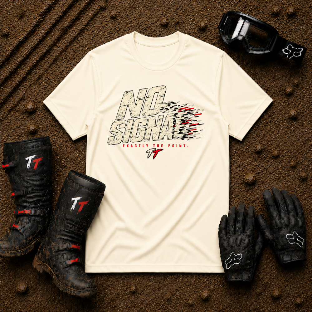 No Signal graphic tee in Natural - off-road ATV/UTV t-shirt, Atlantic Canada