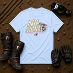 No Signal off-road tee in Light Blue - UTV/side-by-side trail riding shirt