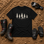 Our Kind of Quiet T-Shirt in Black - Tire Time Offroad trail escape tee