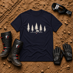 Our Kind of Quiet T-Shirt in Navy - Tire Time Offroad trail escape tee