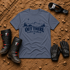 Stone Blue Out There trail state-of-mind t-shirt — Tire Time Offroad