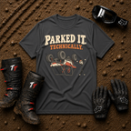 Dark heather grey Parked It Technically ATV/UTV t-shirt — Tire Time Offroad