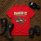 Red Parked It Technically ATV/UTV t-shirt — Tire Time Offroad