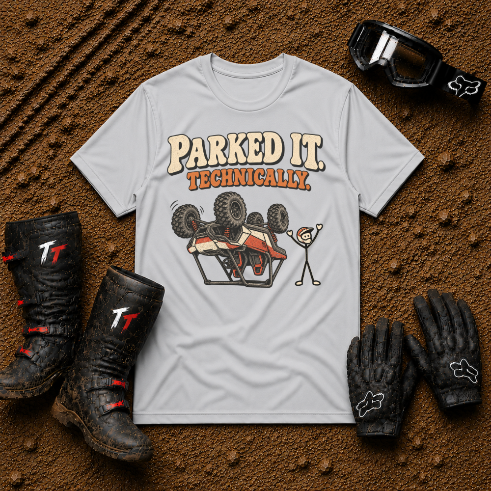Sport grey Parked It Technically ATV/UTV t-shirt — Tire Time Offroad