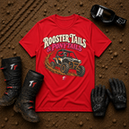Red Rooster Tails & Ponytails women's ATV/UTV t-shirt — Tire Time Offroad