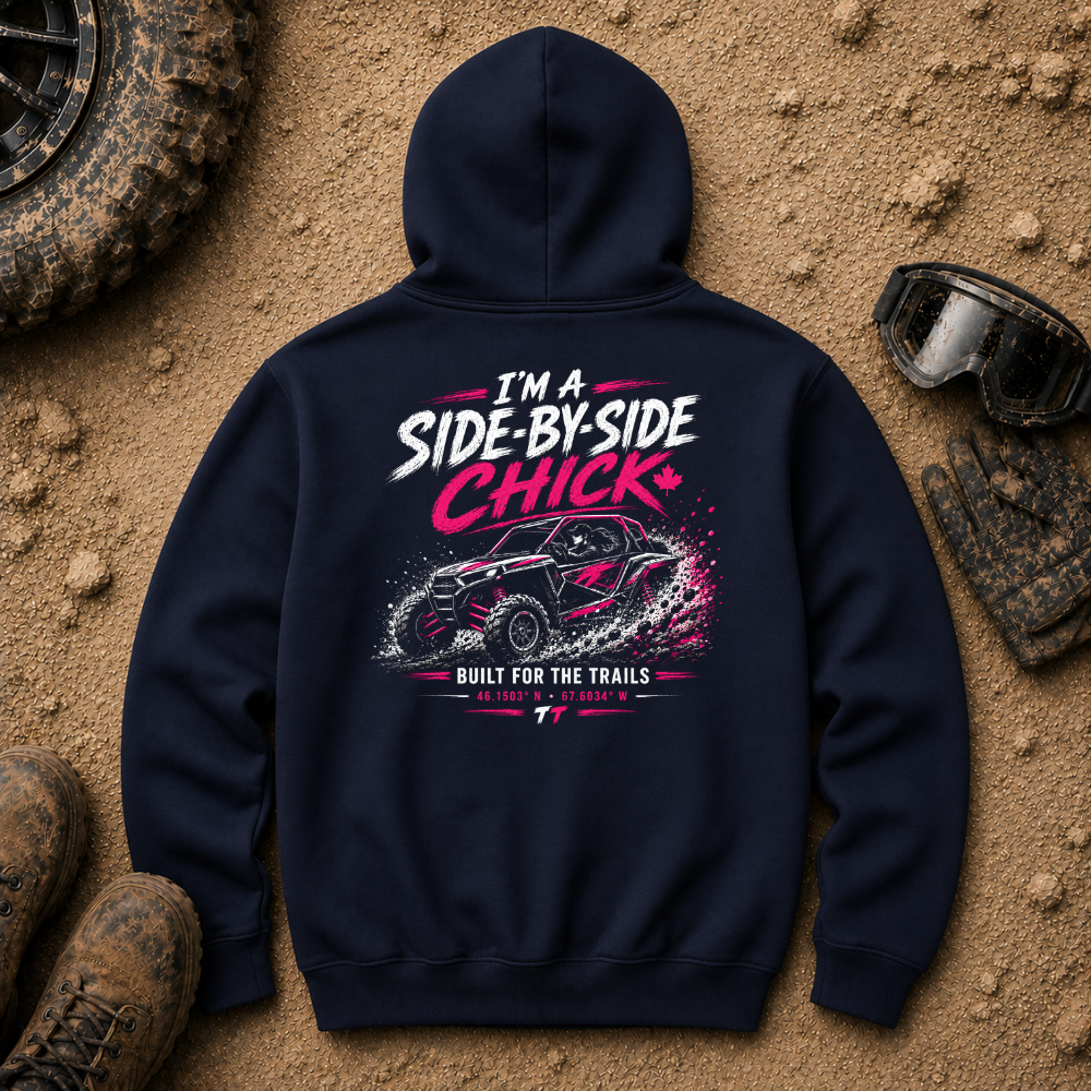 Navy SXS by SXS Chick women's off-road UTV hoodie — Tire Time Offroad