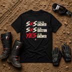 Black SXS Yes off-road t-shirt for ATV and UTV riders — Tire Time Offroad