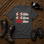 Dark heather grey SXS Yes off-road graphic tee — Tire Time Offroad