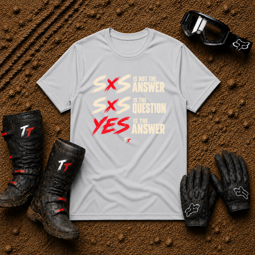 Sport grey SXS Yes off-road t-shirt for ATV and UTV riders — Tire Time Offroad