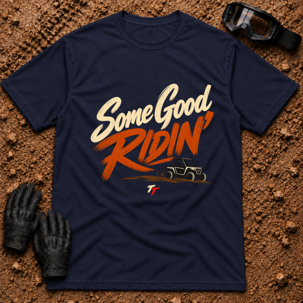 Some Good Ridin' t-shirt in Navy - New Brunswick slang ATV and side-by-side tee - Tire Time Offroad