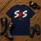 SXS T-Shirt in Navy - Side-by-Side UTV Off-Road Graphic Tee | Tire Time Offroad