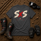 SXS T-Shirt in Dark Heather Grey - Side-by-Side UTV Off-Road Graphic Tee | Tire Time Offroad