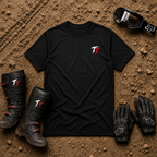 Will Work for SXS Parts t-shirt in Black - Canadian side-by-side UTV humour tee by Tire Time Offroad