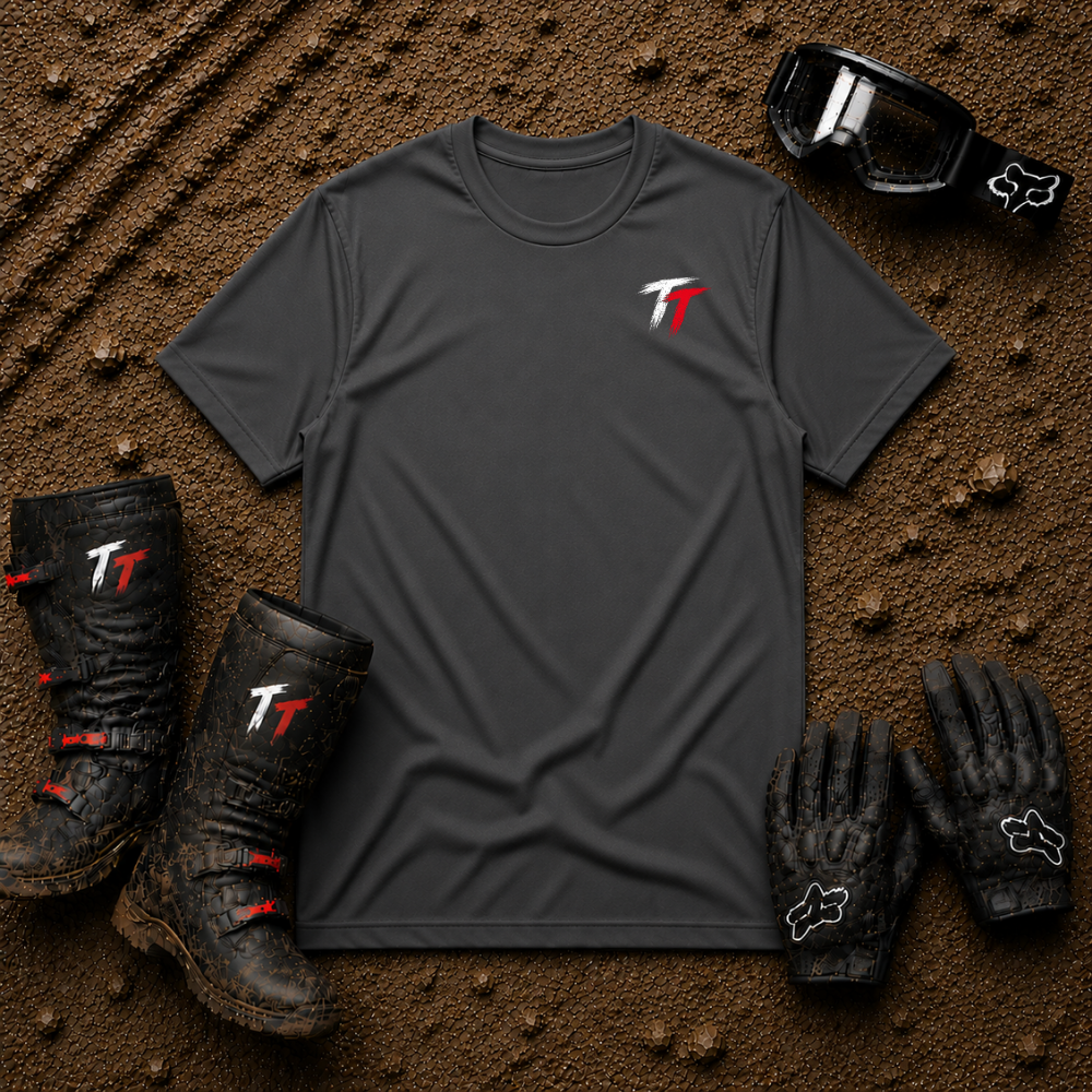 Will Work for SXS Parts t-shirt in Dark Heather Grey - funny UTV rider tee by Tire Time Offroad