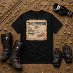 Trail Condition Report off-road tee in Black - ATV/UTV side-by-side riding shirt