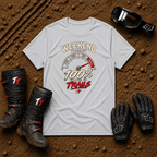 Weekend Forecast off-road tee in Sport Grey - ATV/UTV side-by-side riding shirt