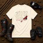 Zero Bars graphic tee in Natural - off-road ATV/UTV t-shirt, Atlantic Canada